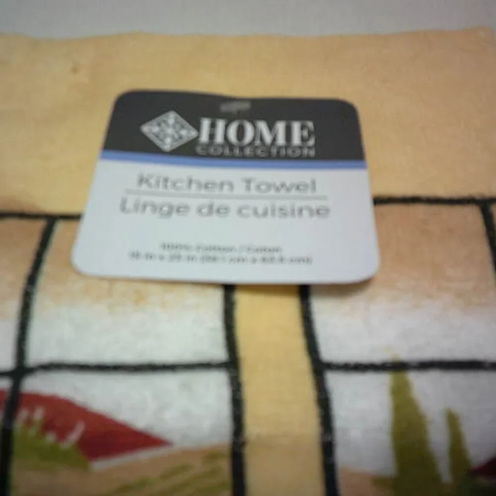 LOT 2 NEW HOME COLLECTION KITCHEN HAND TOWELS FAT ITALIAN CHEF DESIGN 15X25